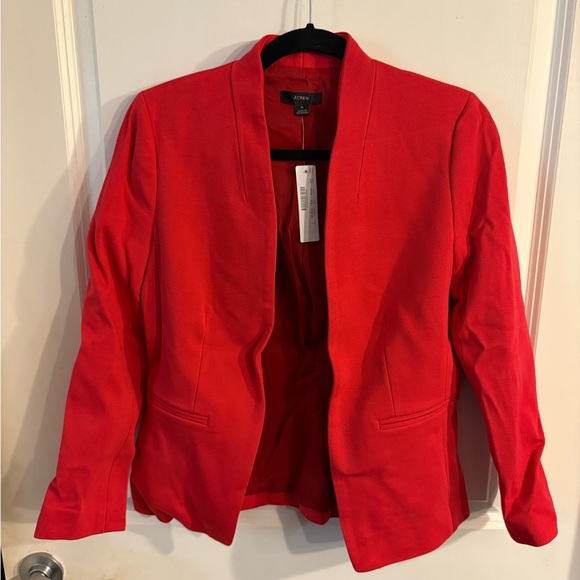 J. Crew Women's Vibrant Red Blazer - Picture 10 of 11